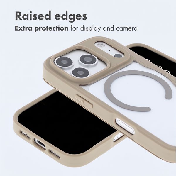 imoshion Transparent Wallet Case with MagSafe Apple iPhone 18 Pro / 17 Pro - Beige