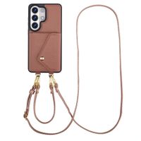 Selencia Sera Phone Case with Cord and Envelope Card Holder Samsung Galaxy S26 Ultra - Old Pink