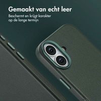 Accezz MagSafe Leather Backcover Apple iPhone 17 - Cedar Green