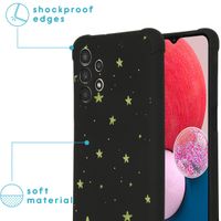 imoshion Design hoesje met koord Samsung Galaxy A13 (4G) - Sterren - Goud