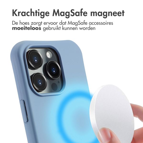 imoshion Color Backcover met afneembaar koord MagSafe Apple iPhone 16 Pro Max - Ash Blue