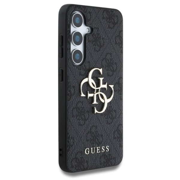 Guess 4G Metal Logo Backcover Samsung Galaxy S25 Plus - Zwart