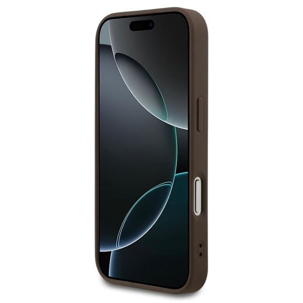 Guess 4G Metal Logo Backcover MagSafe Apple iPhone 17 Pro - Bruin