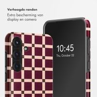 Selencia Vivid Backcover met MagSafe Samsung Galaxy S25 - Check This Burgundy