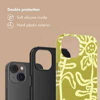 Selencia Vivid Back Cover Apple iPhone 14 - Chalky Bloom