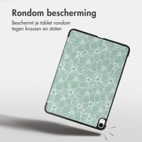 imoshion Design Trifold Bookcase Apple iPad Air 11 inch (2026) M4 / (2025) M3 / (2024) M2 / Air 5 (2022) / Air 4 (2020) - Botanica