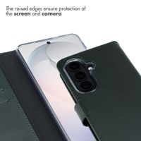 Selencia Genuine Leather Book Case Samsung Galaxy S26 - Green