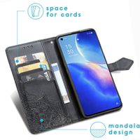 imoshion Mandala Bookcase Oppo Find X3 Lite - Zwart