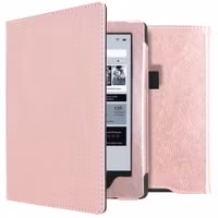 imoshion Vegan Leather Bookcase Kobo Aura H2O - Rosé Goud