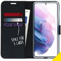 Accezz Wallet Softcase Bookcase Samsung Galaxy S21 Plus - Zwart