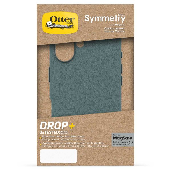 OtterBox Symmetry Cactus leren Backcover met MagSafe Apple iPhone 16 - Juniper Sprig