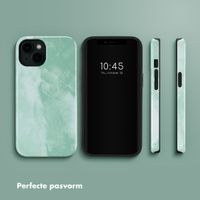Selencia Vivid Tough Backcover met MagSafe Apple iPhone 14 - Marble Grayed Jade