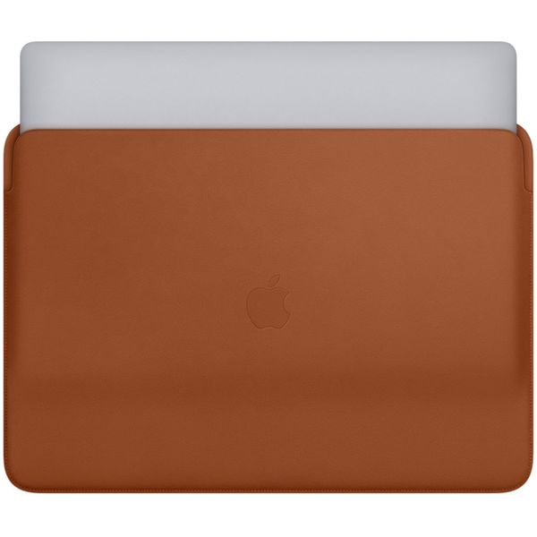 Apple Leather sleeve 16 inch - Saddle Brown