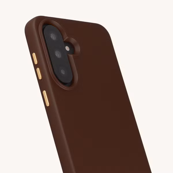 Selencia Rivièra MagSafe Backcover met afneembare haakjes Samsung Galaxy A37 (5G) - Choco Brown