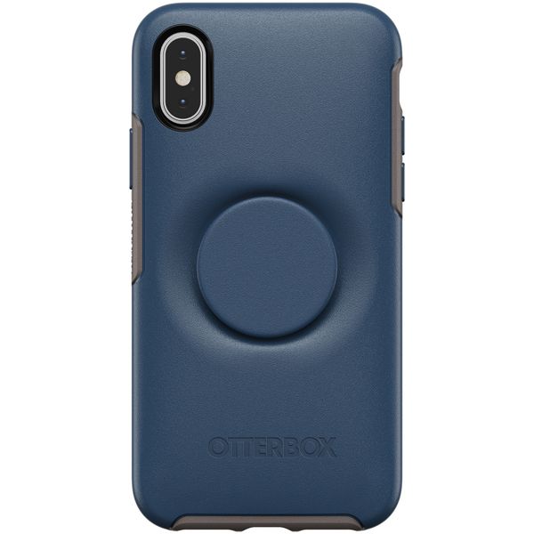 OtterBox Otter + Pop Symmetry Backcover iPhone Xs / X - Blauw