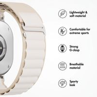 Accezz Nylon Alpine Band Samsung Galaxy Watch 9 (40/44mm) / Watch 8 (40/44mm) / Classic (46mm) - Starlight