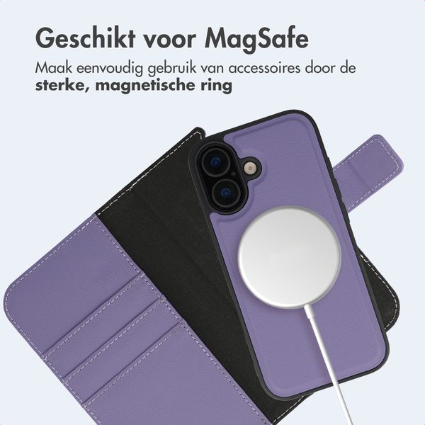 imoshion Uitneembare 2-in-1 Luxe Bookcase Apple iPhone 16 - Paars