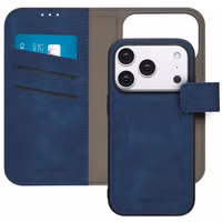 imoshion Uitneembare 2-in-1 Luxe Bookcase Apple iPhone 17 Pro - Blauw