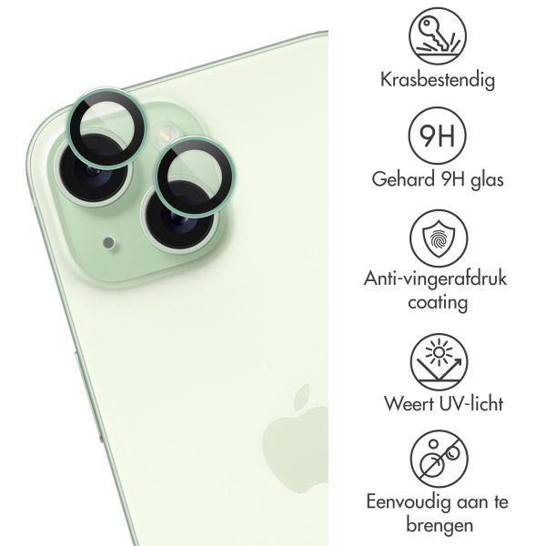 imoshion 2 Pack Camera lens protector Apple iPhone 15 / 15 Plus - Green