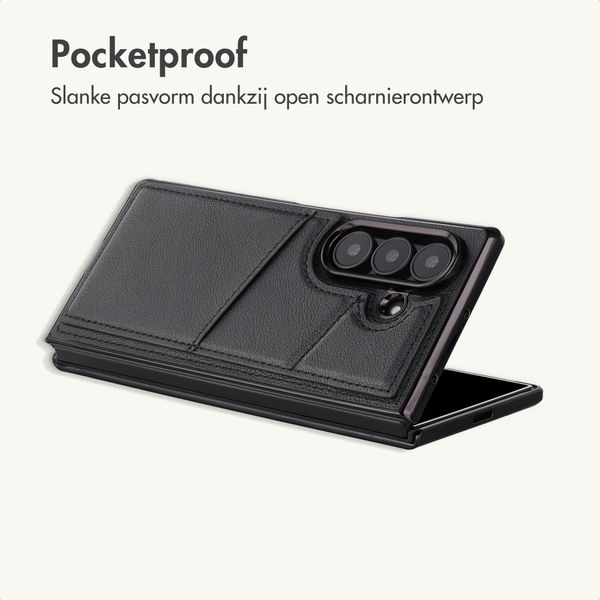 imoshion Kunstleren MagSafe Backcover met Pashouder Samsung Galaxy Z Fold 8 Ultra - Zwart