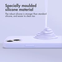 Accezz Liquid Silicone Back Cover with MagSafe Apple iPhone 16 Pro Max - Purple
