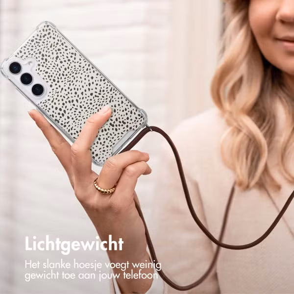 imoshion Design hoesje met koord Samsung Galaxy S25 - Desert Dots