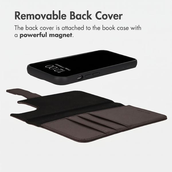 imoshion Detachable 2-in-1 Luxury Bookcase Apple iPhone 13 Pro - Brown