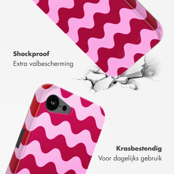 Selencia Vivid Backcover met MagSafe Apple iPhone 16e - Wave Vibes Lipstick