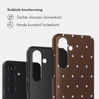 Selencia Vivid Backcover Samsung Galaxy S25 - Happy Dots Chocolate
