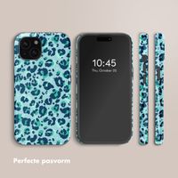 Selencia Vivid Tough Backcover met MagSafe iPhone 15 - Wild Spots Light Blue