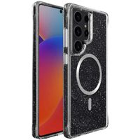 imoshion Clear Glitter Backcover met MagSafe Samsung Galaxy S25 Ultra - Zilver