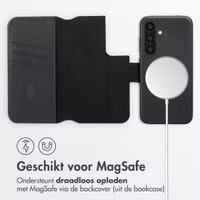 Accezz Leather Bookcase 2-in-1 met MagSafe Samsung Galaxy S24 - Onyx Black