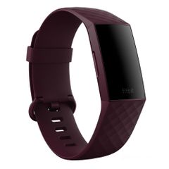 Fitbit Classic siliconen band Fitbit Charge 3 / 4 - Maat L - Rosewood