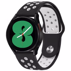 imoshion Siliconen sport bandje - Universeel 20 mm aansluiting - Zwart / Wit
