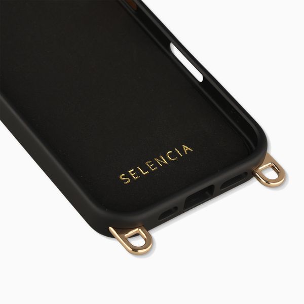 Selencia Rivièra MagSafe Backcover met afneembare haakjes Apple iPhone 16 - Velvet Black