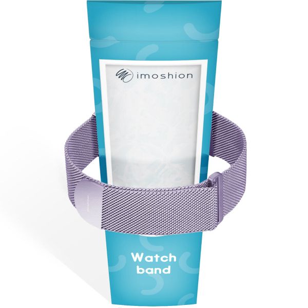 imoshion Milanees magnetisch bandje Apple Watch Series 1 - 11 / SE / Ultra (44/45/46/49 mm) - Maat M - Paars
