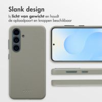 Accezz MagSafe Leather Backcover Samsung Galaxy S25 - Light Grey