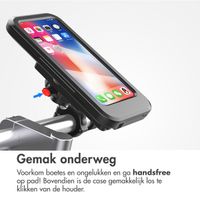 imoshion Telefoonhouder fiets met powerbank - spatwaterdicht - 5000 mAh - Zwart