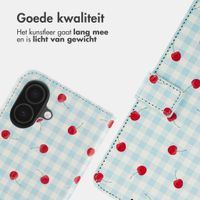 imoshion Design Bookcase Apple iPhone 16 - Cherry Check