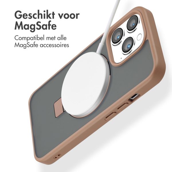 Accezz Ring Stand Backcover met MagSafe iPhone 13 Pro - Brown