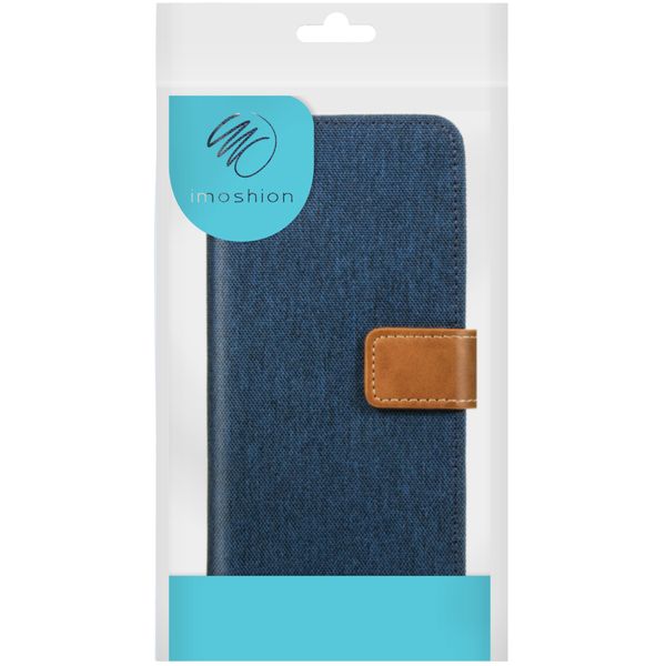 imoshion Luxe Canvas Bookcase Samsung Galaxy A72 - Donkerblauw