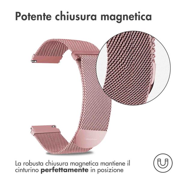 imoshion Milanees magnetisch bandje Samsung Galaxy Watch 7 40/44 mm - Roze