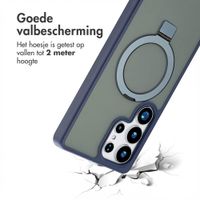Accezz Ring Stand Backcover met MagSafe Samsung Galaxy S25 Ultra - Blauw