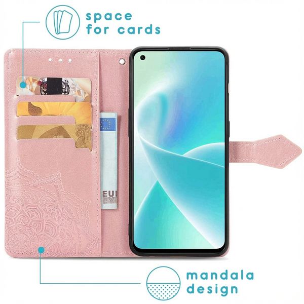 imoshion Mandala Bookcase OnePlus Nord 2T - Rosé Goud