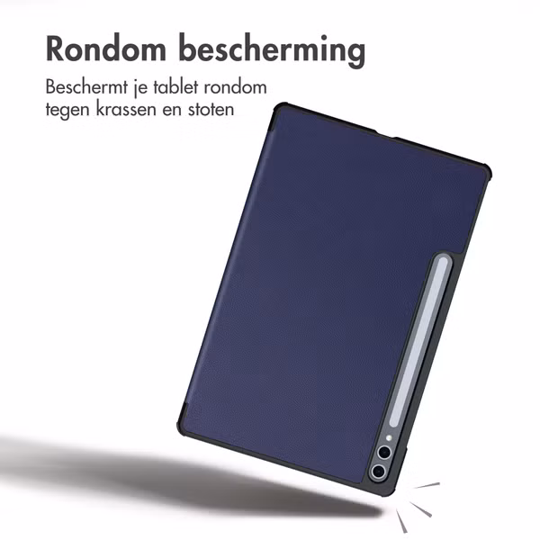 imoshion Trifold Bookcase Samsung Galaxy Tab S9 11.0 inch / S10 Lite / S10 FE / S9 FE 10.9 inch - Donkerblauw