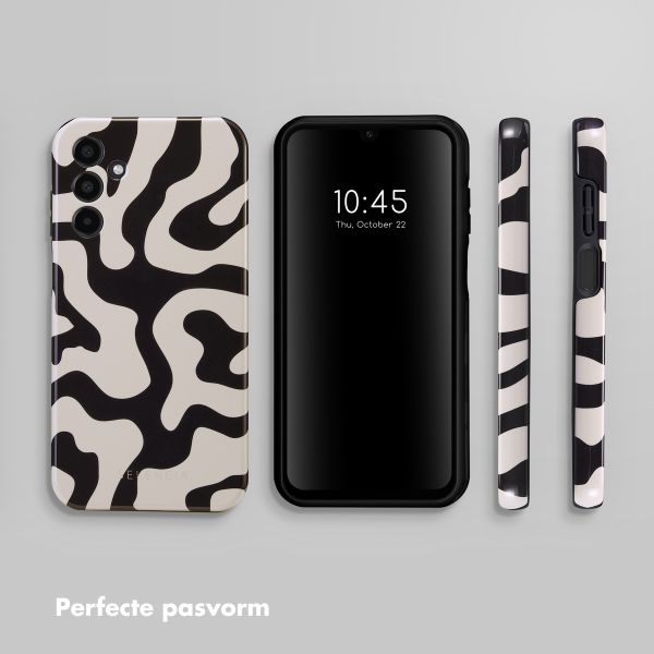 Selencia Vivid Tough Backcover Samsung Galaxy A15 (5G/4G) - Art Wave Black