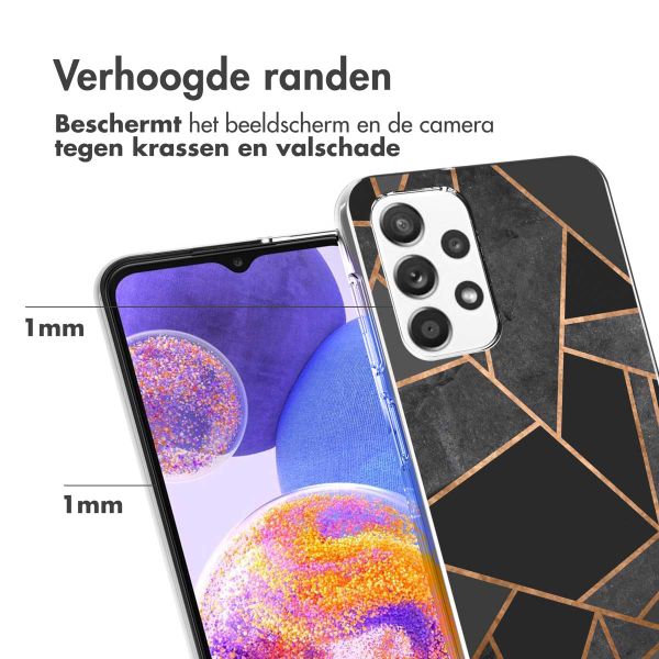 imoshion Design hoesje Samsung Galaxy A23 (5G) - Grafisch Koper / Zwart