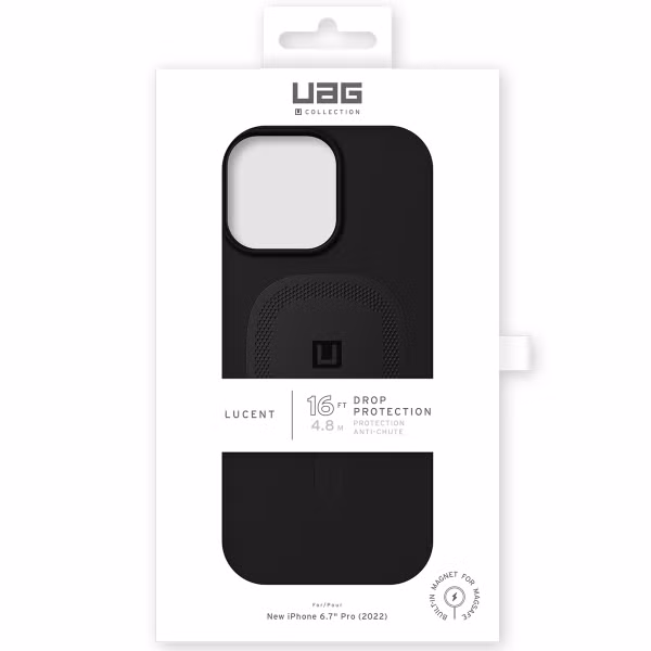 UAG Lucent 2.0 Backcover MagSafe Apple iPhone 14 Pro Max - Zwart