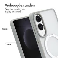 Accezz Ring Stand Backcover met MagSafe Samsung Galaxy S25 Edge - Grijs