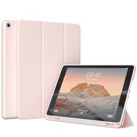 Accezz Smart Silicone Book Case Apple iPad 9 (2021) 10.2 inch / iPad 8 (2020) 10.2 inch / iPad 7 (2019) 10.2 inch - Pink